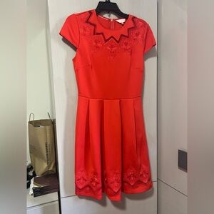 Ted baker size 2 p red dress